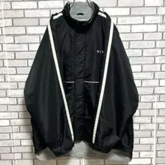 セール《美品》NIKE☆ジャケット ベンチコート 刺繍ロゴ 裏起毛 XL 黒