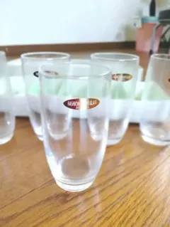 昭和レトロ　アデリア　グラス　5個セット