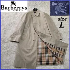 美品✨バーバリーズ ステンカラーコート ノバチェック 綿100% ベージュ L