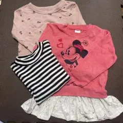 長袖Tシャツ3枚セット　100cm