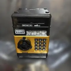 ☆匿名配送 公衆電話型貯金箱 黒電話 昭和レトロ ブラック 鏡 ミラー
