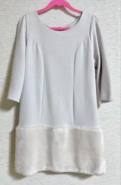 UNRELISH 裾ファーワンピース