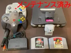 Nintendo 64 本体 ゲームソフト3本コントローラー2個 - メルカリ