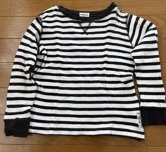 F.O.KIDS 長袖カットソー 110cm 白黒ストライプ