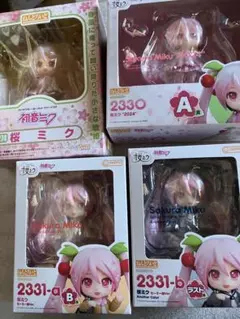 ねんどろいど　桜ミク　グッスマくじ　4体