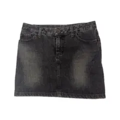 MOUSSY ブラックデニム タイトミニスカート 韓国 y2k ギャル