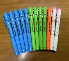 蛍光ペン 12本セット まとめ売りのサムネイル
