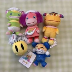NHK-related mascot set of 5: Guu Choco Lantern, Nyanchu, Nyacki