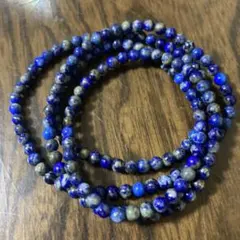❣️ ラピスラズリ　4ミリ連材　天然石ブレスレット