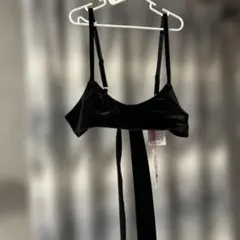 最終値下げmerruny. ベロアビスチェ ブラック