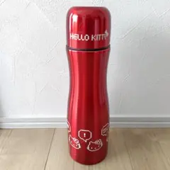 HELLO KITTY 水筒 赤 ピン型ステンレスボトル サンリオ