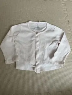 オーガニックコットン ピンク カーディガン　プチバトー