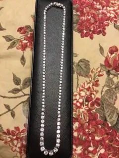 シルバー　テニスネックレス 長さ約43cm(ケースは付属しておりません)