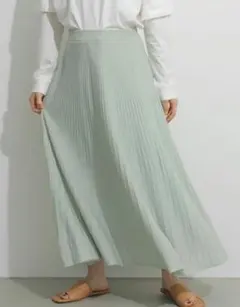 新品未使用　アメリカンホリック　ニット プリーツスカート　ミント　Mサイズ