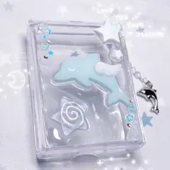 ウィッシュコア うるちゅるイルカデコケース໒꒱y2k 水色系統 韓国 天使界隈