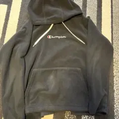 【最終値下げ！】Champion ブラック パーカー Sサイズ　裏起毛