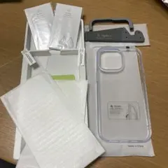iPhone14Pro Maxケース (クリア)フィルム2枚 ガイド付き