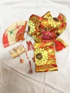 昭和レトロ　七五三帯セット①
