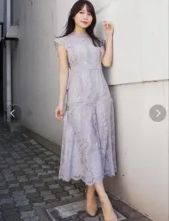 MERCURYDUO ドレス レースハイネックドレス　ワンピース