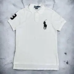 Polo by Ralph Lauren ポロシャツ 半袖 白 ビッグポニー L