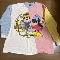 ミッキー＆ミニー 長袖Tシャツ Lサイズ