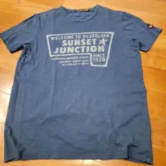 JOHNSON MOTORS ジョンソンモータース 半袖 Tシャツ ブルー Lのサムネイル