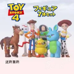 新品　トイストーリー4 ミニフィギュア 7体セット ウッディ バズ ジェシーのサムネイル