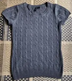 H&M 半袖ケーブルニットセーター Mサイズ