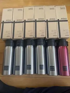 【6本セット】グッドプラス (GoodPlus+) ステンレスマグボトルエアゼロ