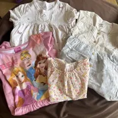 ディズニープリンセス カジュアル服 4点セット 100cm