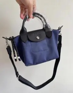 Longchamp Le Pliage 숄더백 네이비