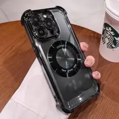 iPhone15ケース ワイアレス充電 レンズ保護 MagSafe対応　クリア