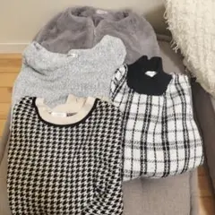 長袖ニットセーター 4点セット