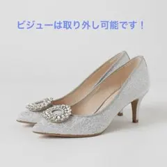 DIANA ビジュー付 チュールレース パンプス／TALANTONのサムネイル