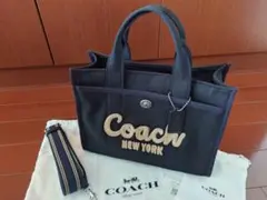 COACH カーゴトート　黒　ブラック