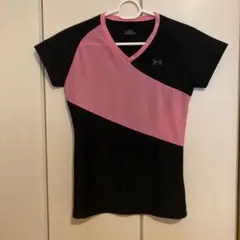 UNDER ARMOUR アンダーアーマー 半袖Tシャツ ブラック ピンクのサムネイル