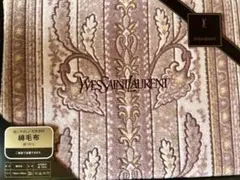 Yves Saint Laurent 花柄綿毛布　140×200cmのサムネイル