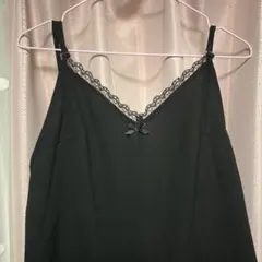 jouetie レース付き黒キャミサロペット