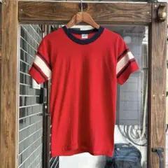 60-70s Champion フットボールTシャツ バーガンディ XL - メルカリ