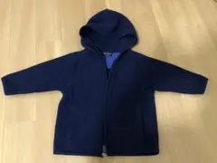 パーカー　フリース　90 紺色　ネイビー