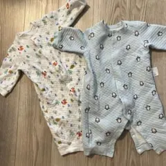 【美品】UNIQLO ロンパース　キルト　カバーオール　ロンパース　70 セット