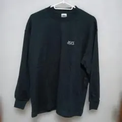 最終価格)asics ブラック ロングスリーブ長袖Tシャツ