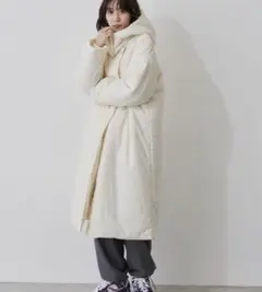 2way 中綿ロングコート　韓国　Y2K
