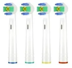 2セット8本 ブラウン オーラルB 互換ブラシ ホワイト 丸形 EB-18A