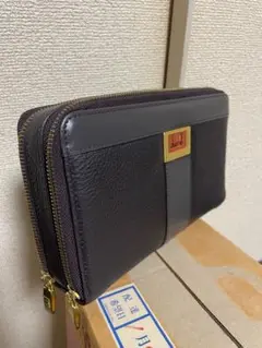 【値下げ中】ダンヒル/dunhill/wジップ/長財布/茶色/クラッチバッグ/
