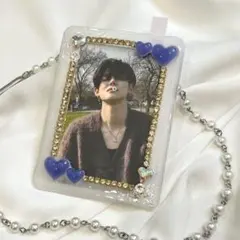 【現品限り】トレカケースデコ 韓国 レジン 紫 キラキラ トゥバ ヨンジュン