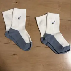 ロケット刺繍ホワイト靴下