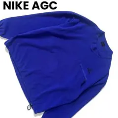 NIKE AGC ナイキエージーシー　フリース　ロゴ刺繍　メンズ　秋冬　L 青
