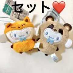 サンリオ　ぬいぐるみ　マスコット　ストラップ　シナモロールセット