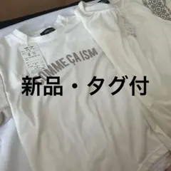 【新品】コムサイズム　ロゴプリント半袖Tシャツ120㎝